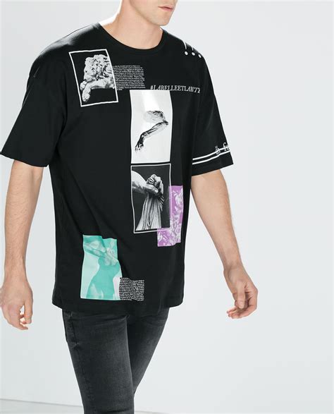 zara oversized t shirt men.